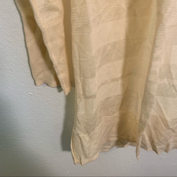 Merona Open Cardigan Sweater Cream Stripes - Picture 6 of 10